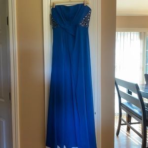 This is a royal blue prom dress, Size 8